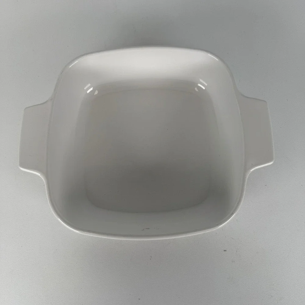 Corning Ware Spice of Life L'Echalote 1 Quart Casserole Dish A-1-B White Vintage